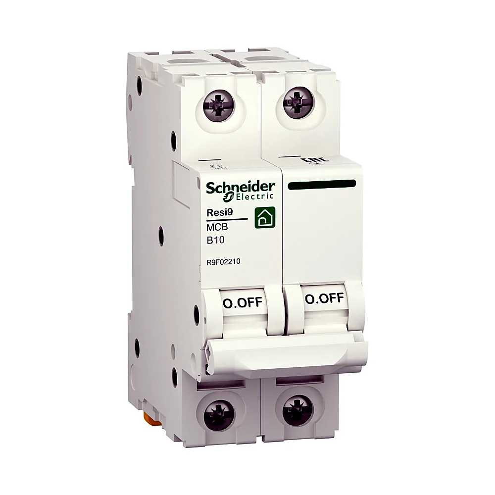 Автоматичний вимикач Schneider Electric Resi9 R9F02210 2P 10A 6kA B