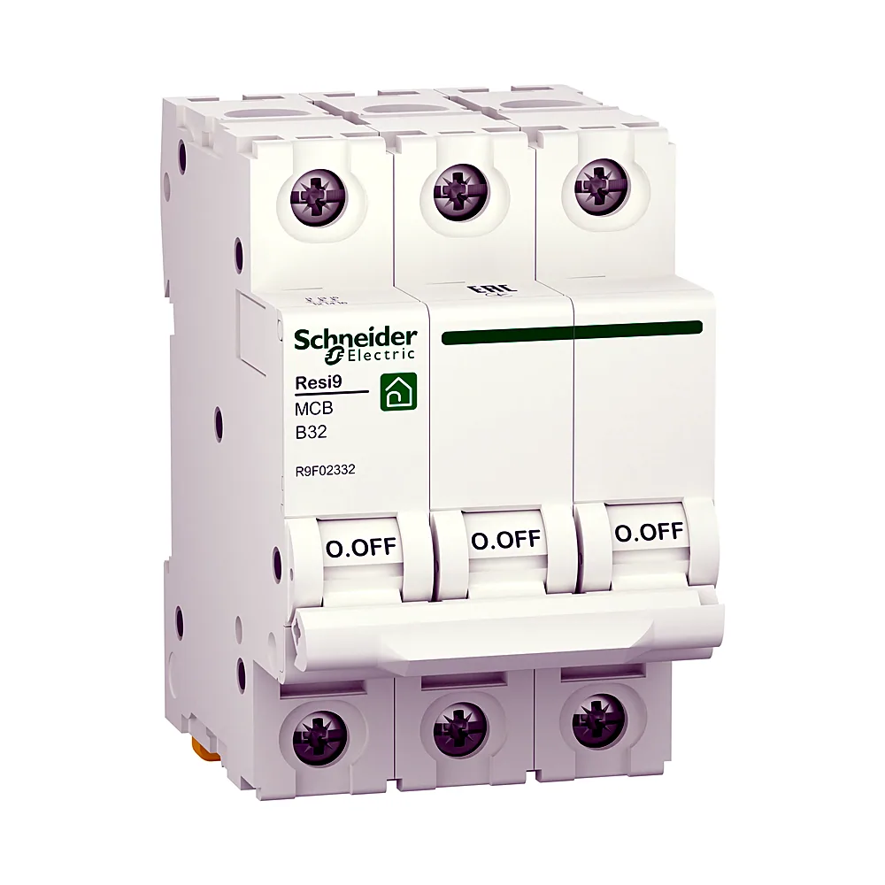 Автоматичний вимикач Schneider Electric Resi9 R9F02332 3P 32A 6kA B