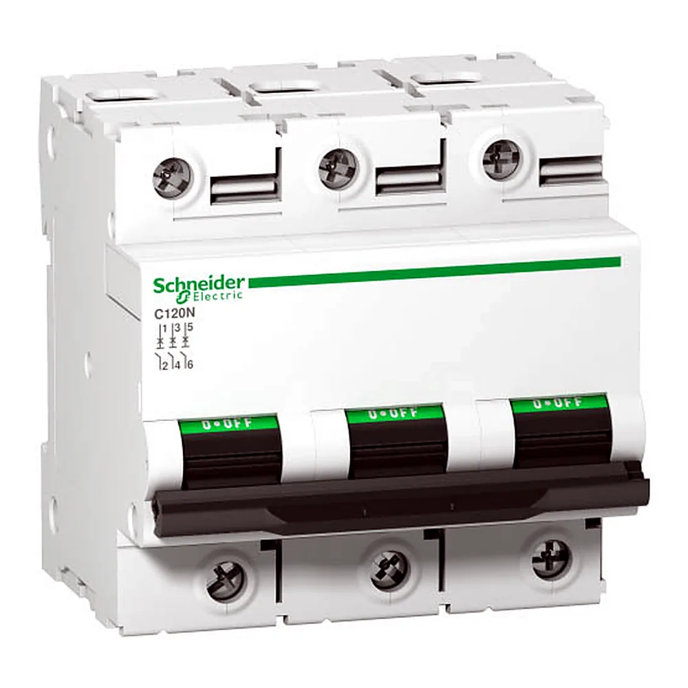Автоматичний вимикач Schneider Electric C120N 3P 125A C 10kA A9N18369