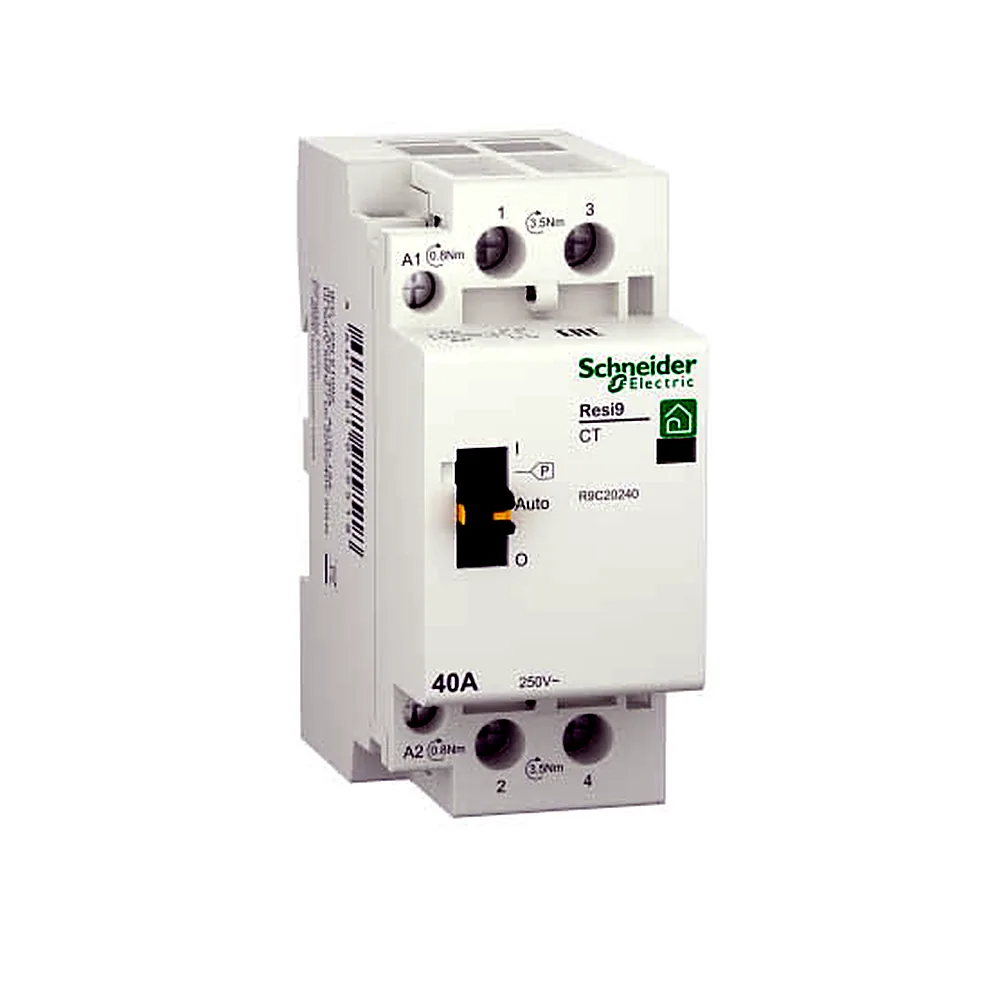 Контактор Schneider Electric Resi9 1P+N 40A 2NO 230V R9C20240