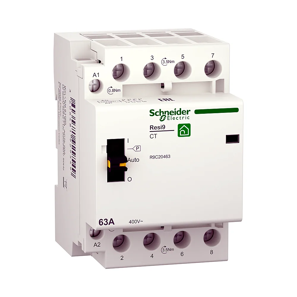 Контактор Schneider Electric Resi9 3P+N 63A 4NO 230V R9C20463