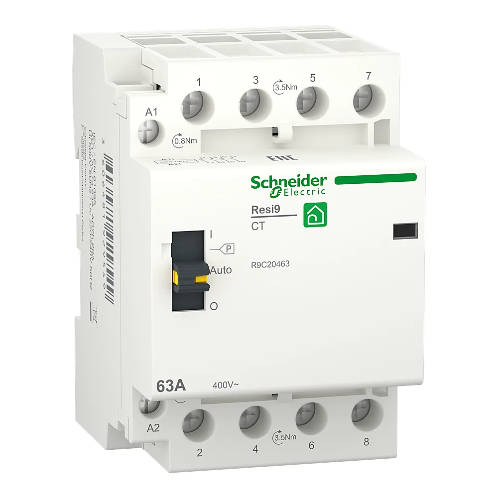 Контактор Resi9 3P+N 63 А 4NO 230 В 50 Гц Schneider Electric R9C20463