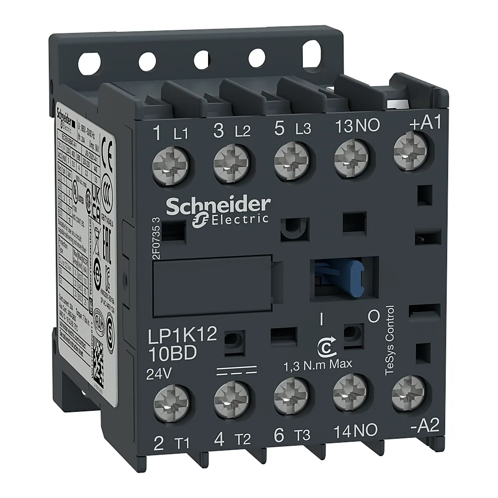 Контактор 3P 12 А 24 В DC Schneider Electric LP1K1210BD