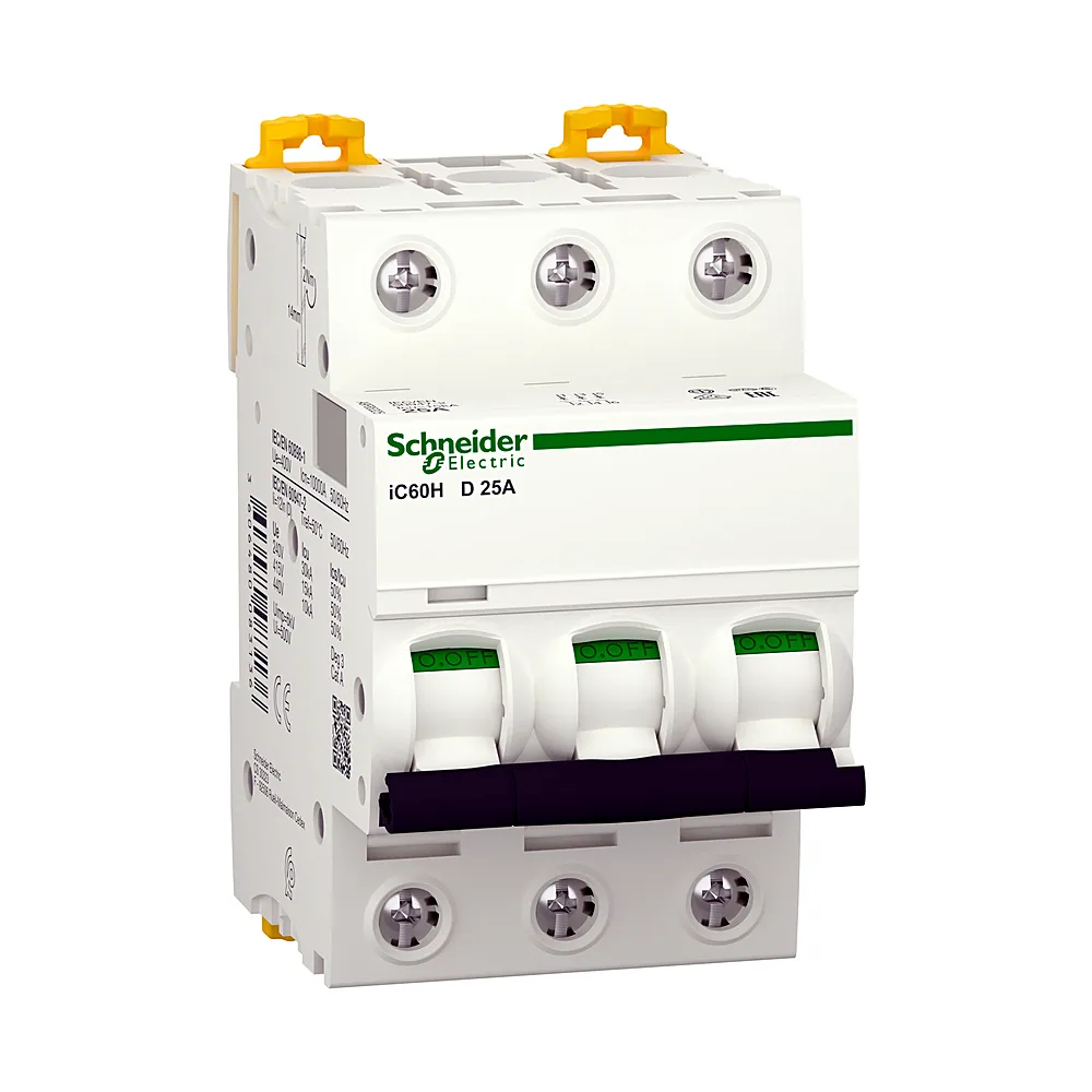 Автоматичний вимикач Schneider Electric iC60H 3P 25A D A9F85325