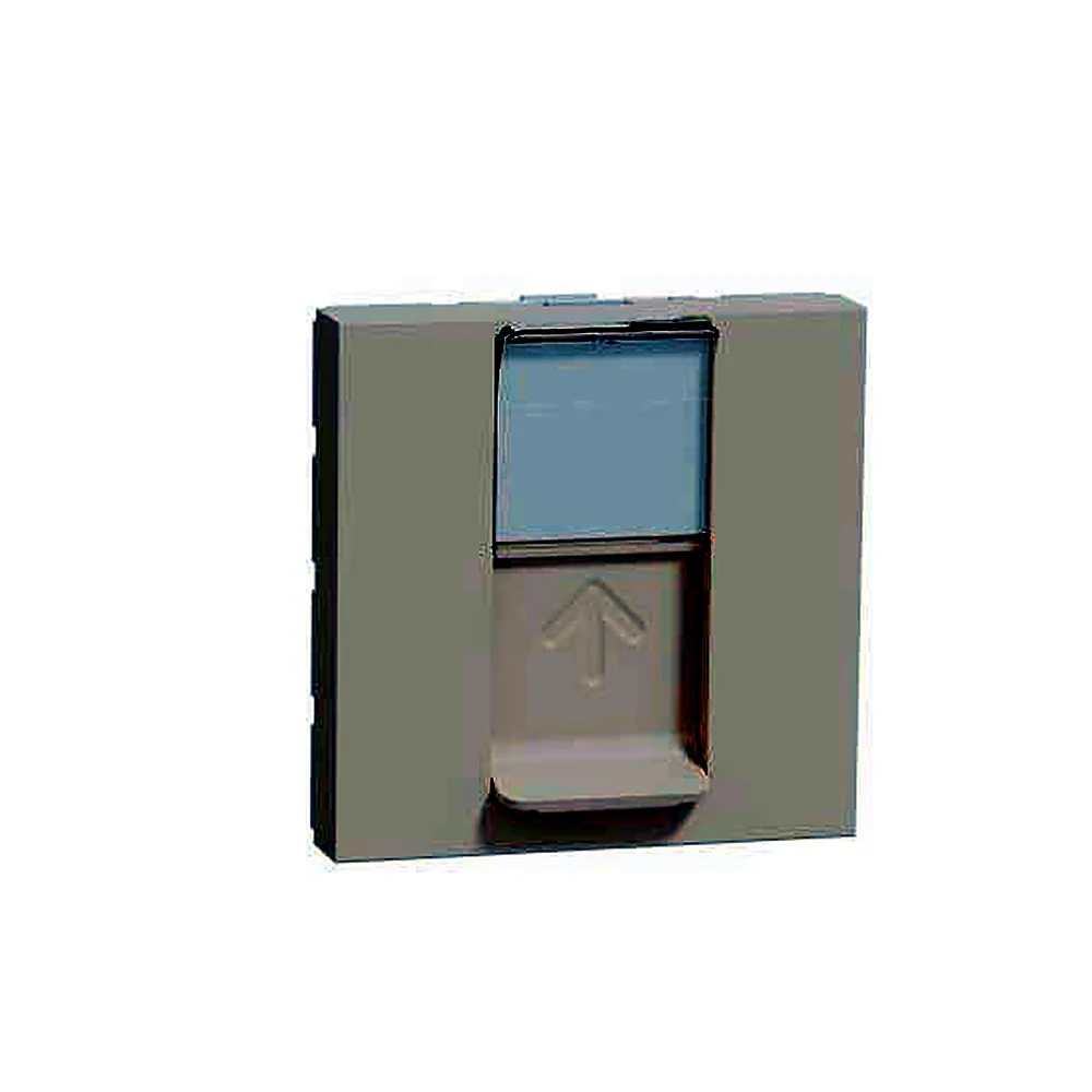 Розетка комп'ютерна RJ45, один кат.6 UTP, 2 мод беж, Unica New, NU341544, Schneider Electric