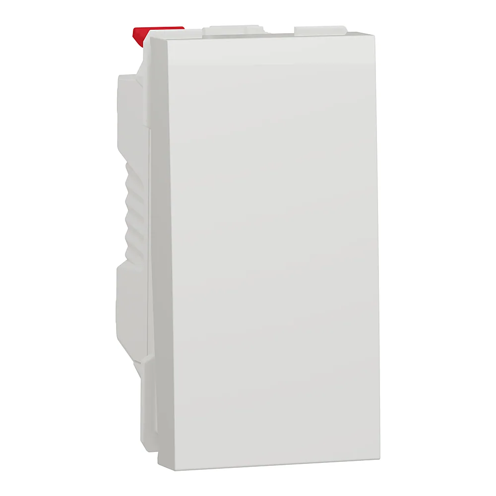Вимикач Unica New 1-клавішний 10 А білий 1 модуль Schneider Electric NU310118