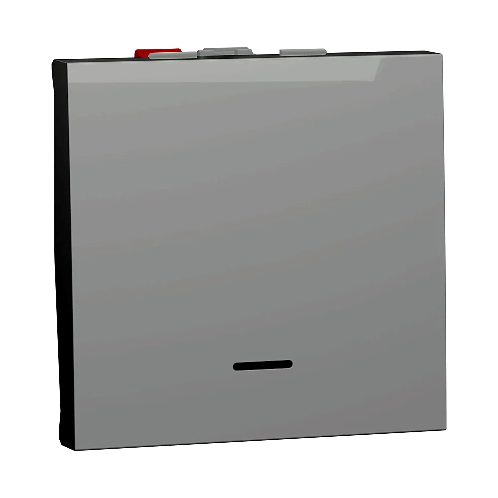 Перемикач Schneider Electric Unica New 1-клавішний з підсвіткою 10A білий NU320318S