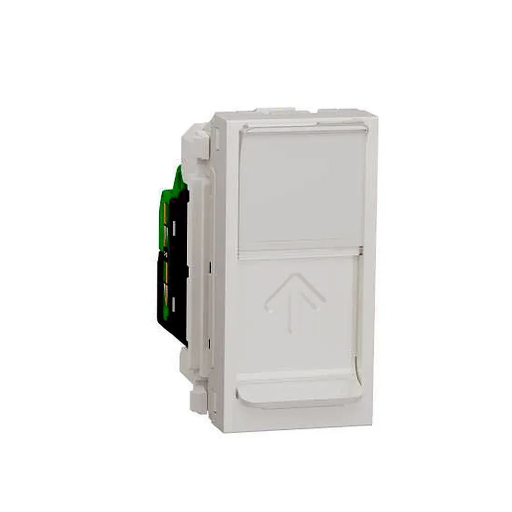 Комп'ютерна розетка Schneider Electric Unica New RJ45 Cat.5 UTP 1 мод біла NU341018