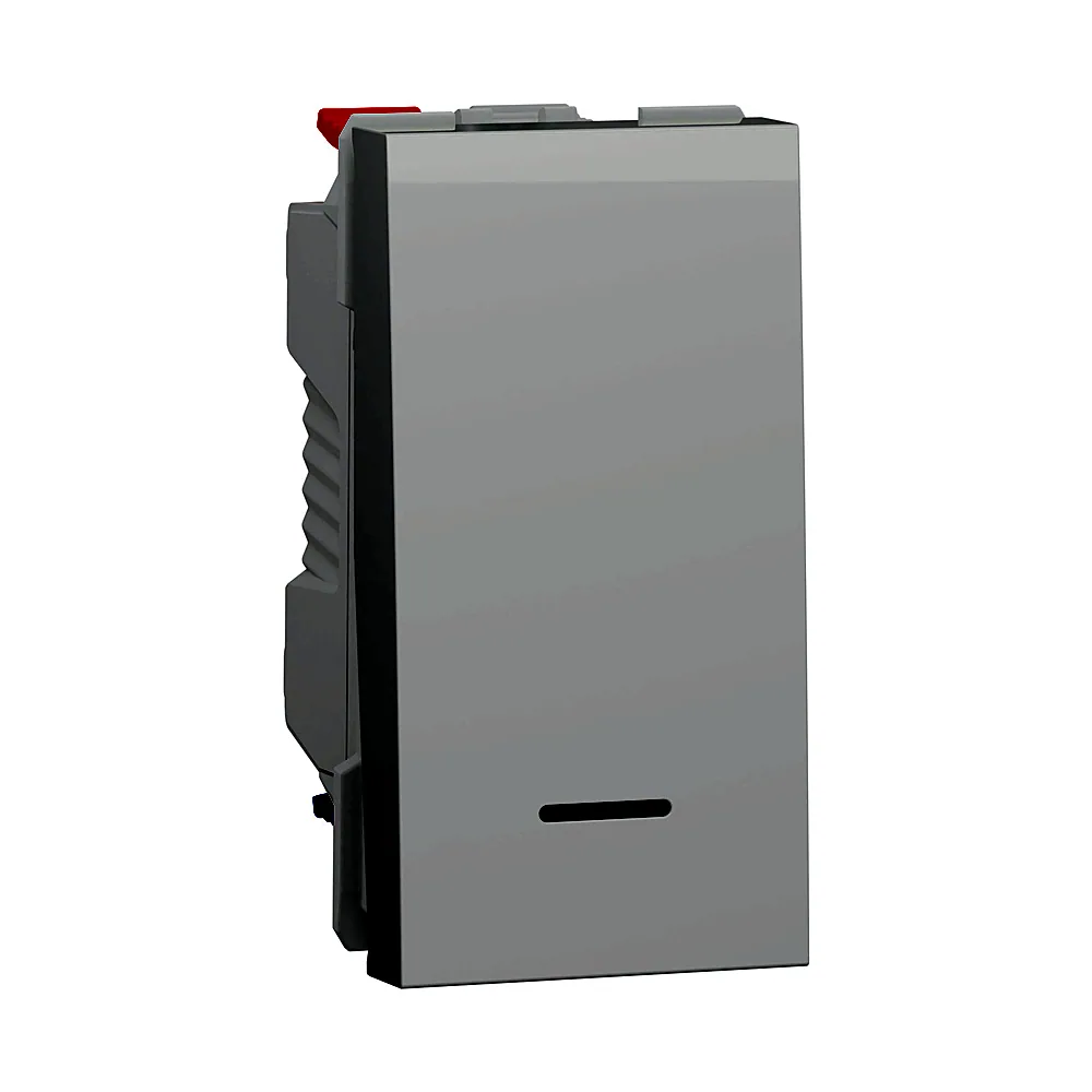 Перемикач Schneider Electric Unica New 1-клавішний з підсвіткою 10A білий NU310318S