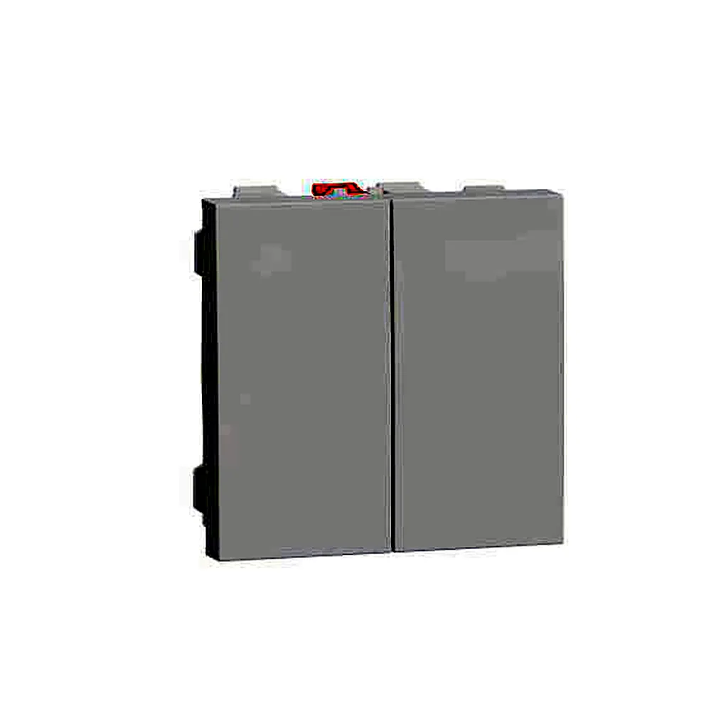 Перемикач Schneider Electric Unica New 2-клавішний 2 x сх.6 10A білий NU321318