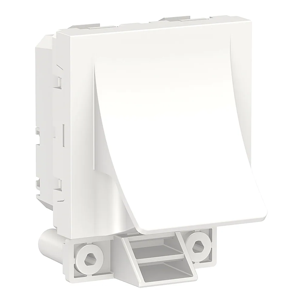 Вивід кабелю Unica New 16 А 2 модулі білий Schneider Electric NU386218