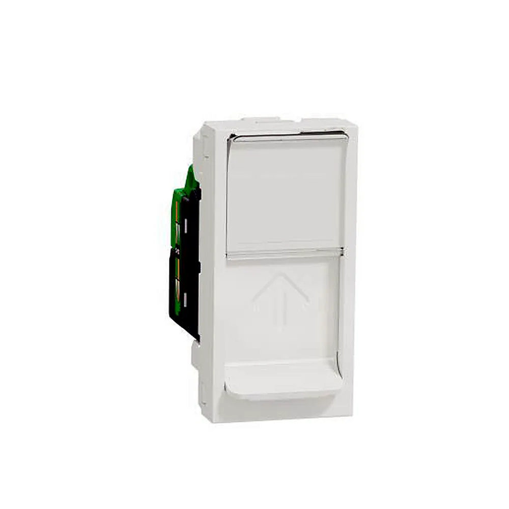 Розетка Schneider Electric RJ45 Cat.6 UTP 1 модуль біла Unica New NU341418