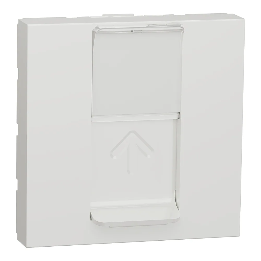 Комп'ютерна розетка Unica New RJ45 категорія 5 UTP 2 модулі біла Schneider Electric NU341118