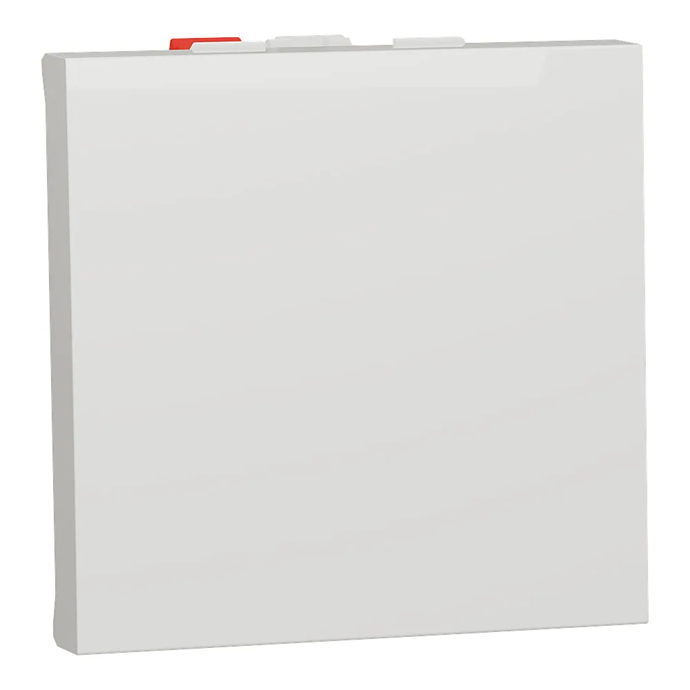Перемикач Unica New 1-клавішний схема 6 10 А білий 2 модулі Schneider Electric NU320318