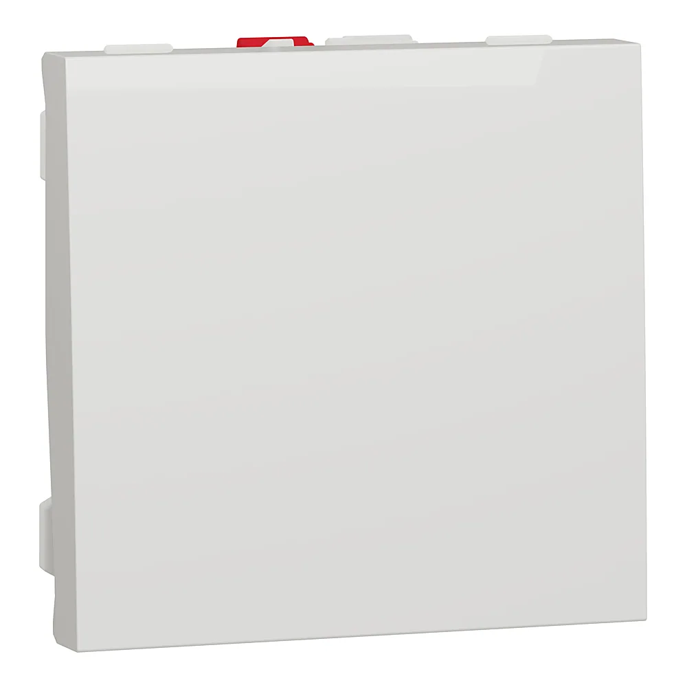 Вимикач Unica New 1-клавішний 10 А білий 2 модулі Schneider Electric NU320118