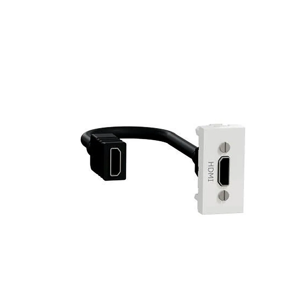 Розетка HDMI Schneider Electric Unica New 1 мод біла NU343018