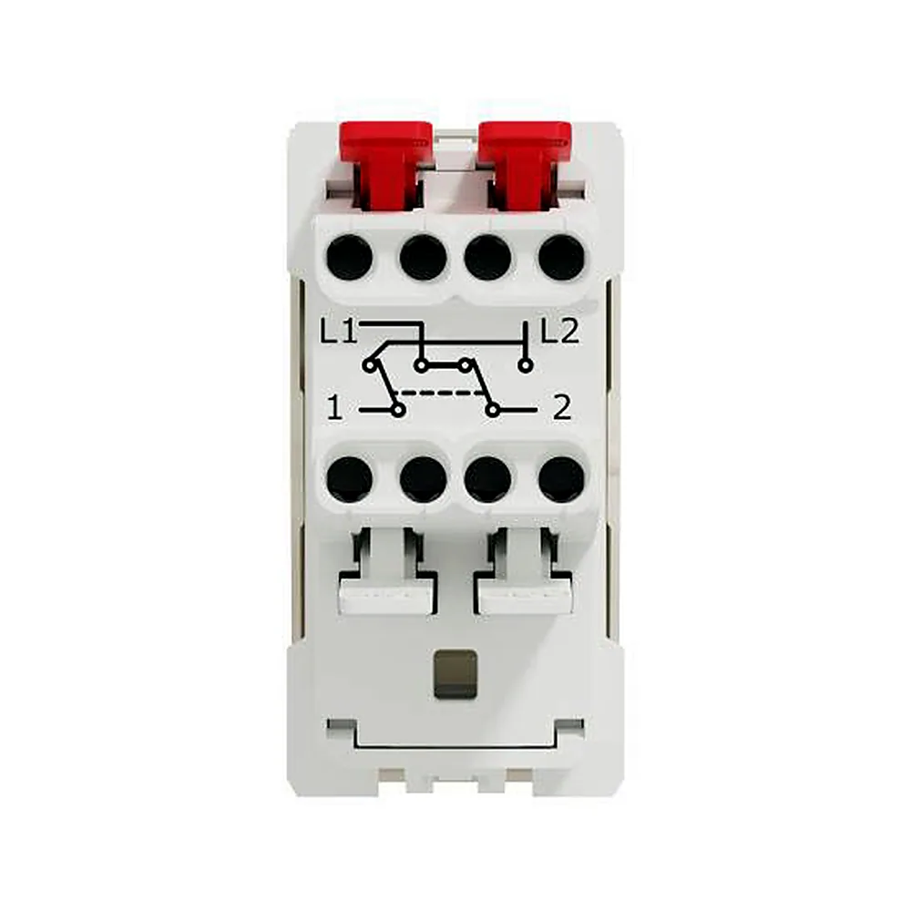 Перемикач 1-клавішний перехресний сх.7 10А 1 мод бежевий Unica New Schneider Electric NU310544