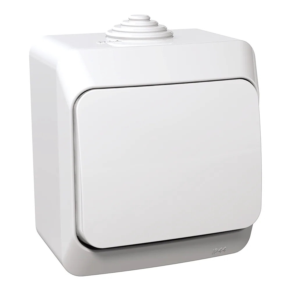 Перемикач 1-клавішний CEDAR IP44 білий Schneider Electric WDE000560