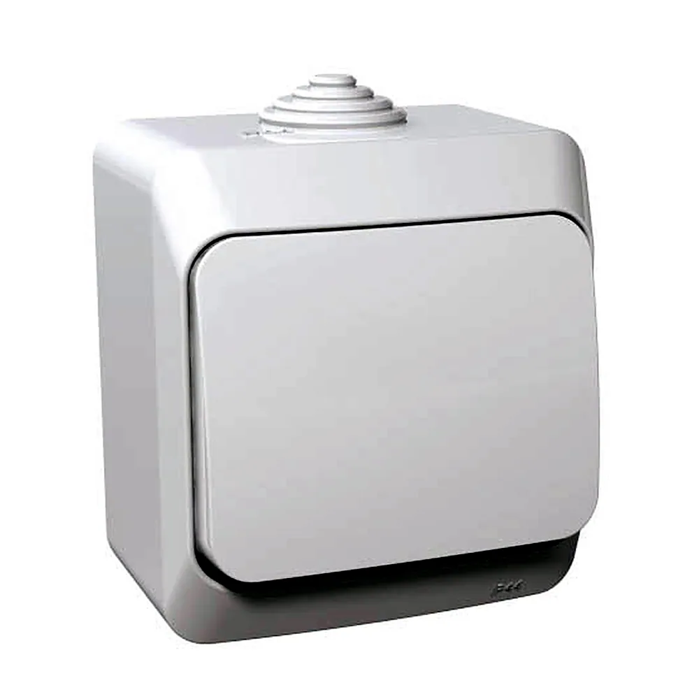 Вимикач Schneider Electric Cedar IP44 1-кл білий WDE000510