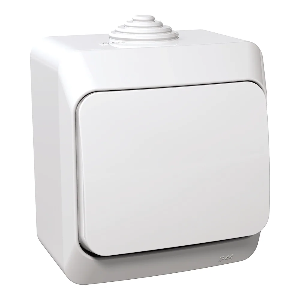 Вимикач Cedar IP44 1-клавішний білий Schneider Electric WDE000510