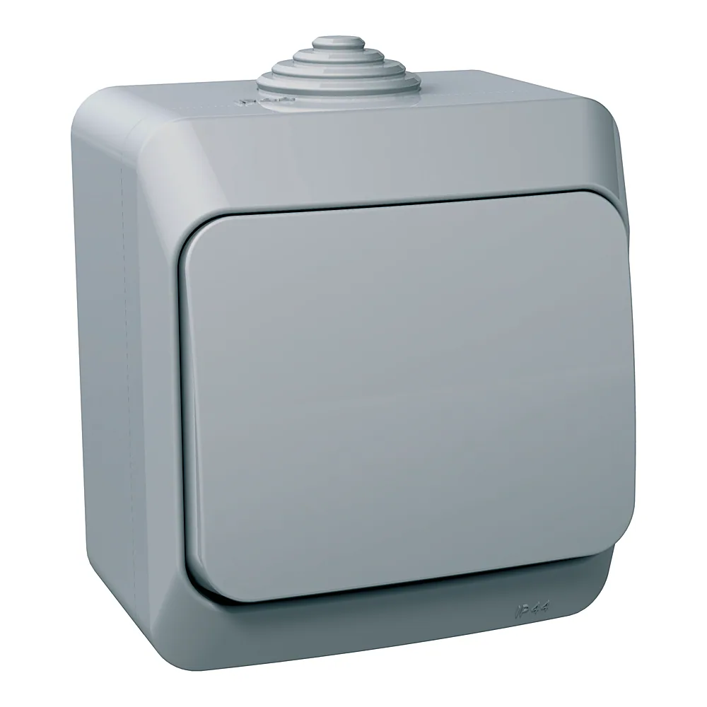 Вимикач Cedar IP44 1-клавішний сірий Schneider Electric WDE000610
