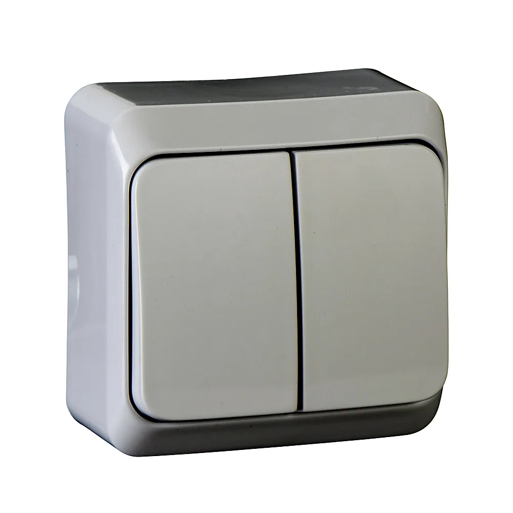 Вимикач Schneider Electric Prima 2-кл зовнішній білий WDE001050