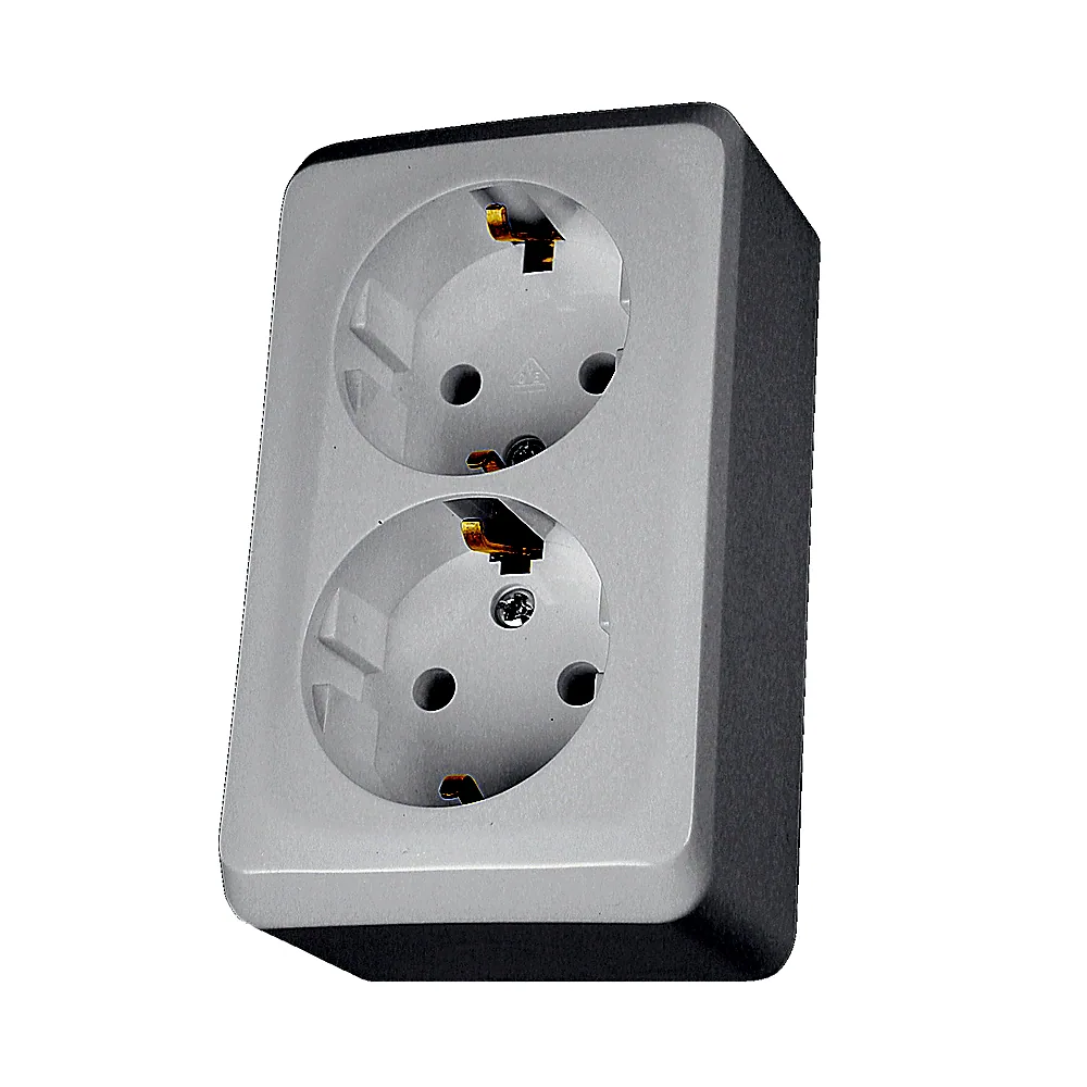 Розетка Schneider Electric Prima 2-на з заземленням IP20 білий WDE001048