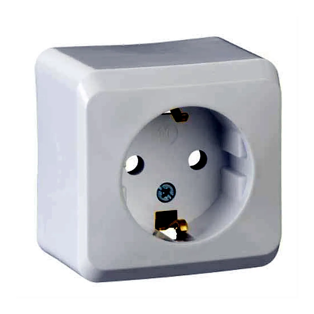 Розетка Schneider Electric Prima з з/к IP20 біла WDE001080