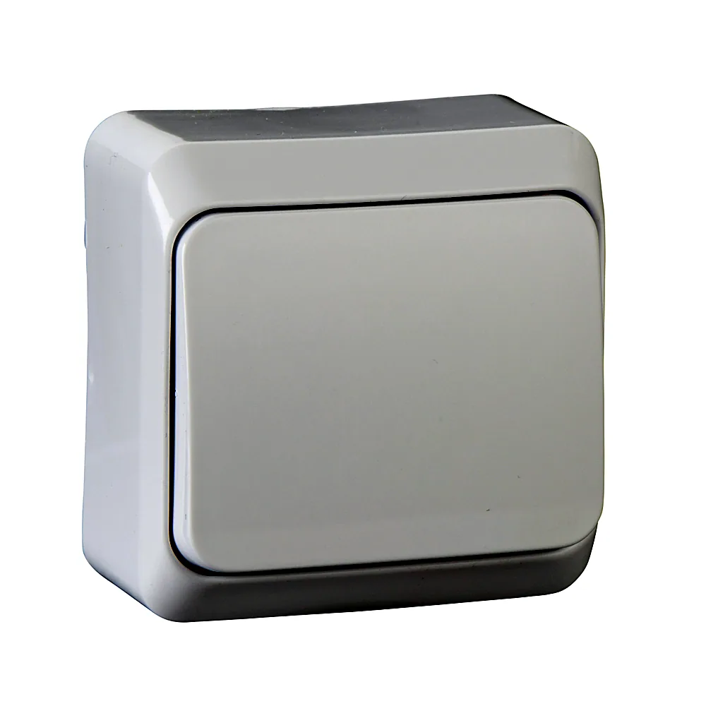 Вимикач 1-клавішний зовнішній білий Prima Schneider Electric WDE001010