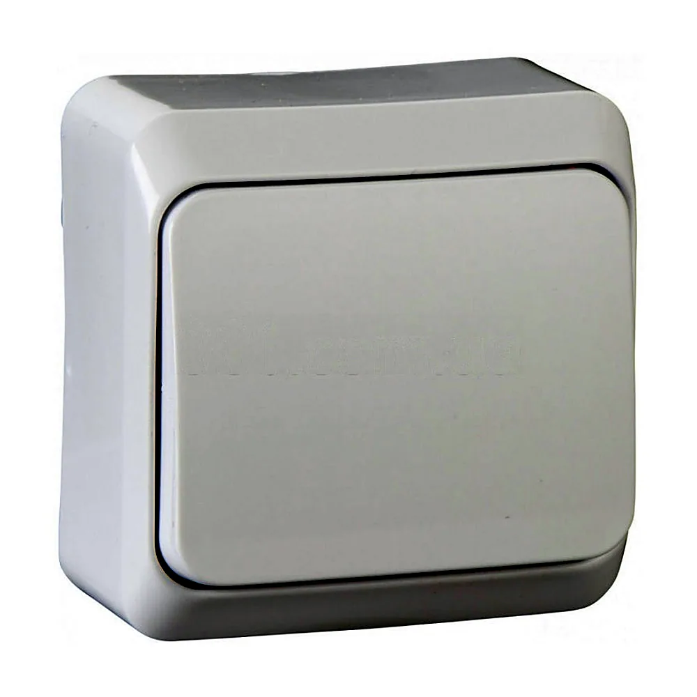 Вимикач 1-клавішний зовнішній білий Prima Schneider Electric WDE001010