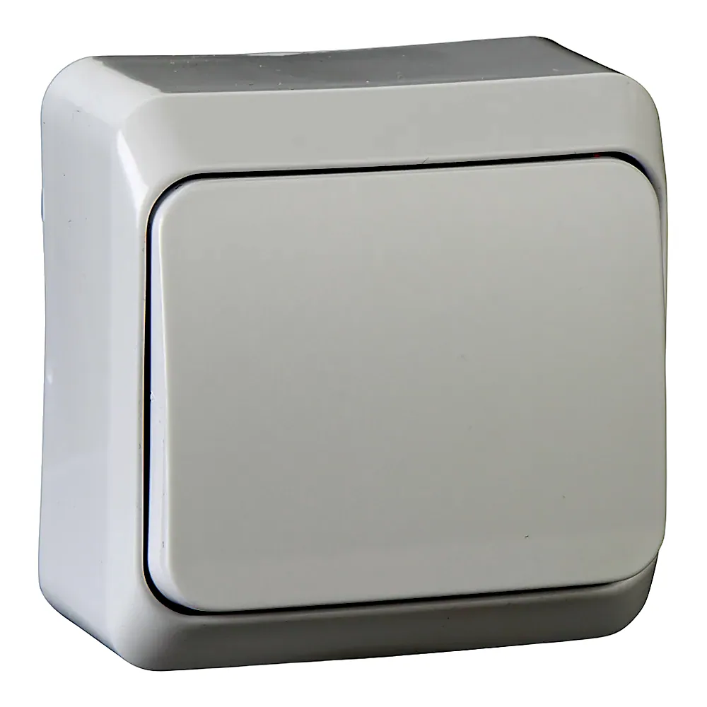 Вимикач 1-клавішний зовнішній білий Prima Schneider Electric WDE001010