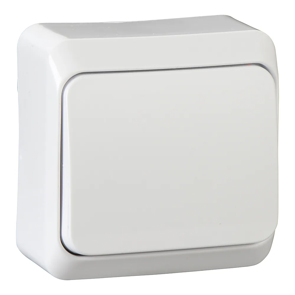 Вимикач 1-клавішний зовнішній білий Prima Schneider Electric WDE001010