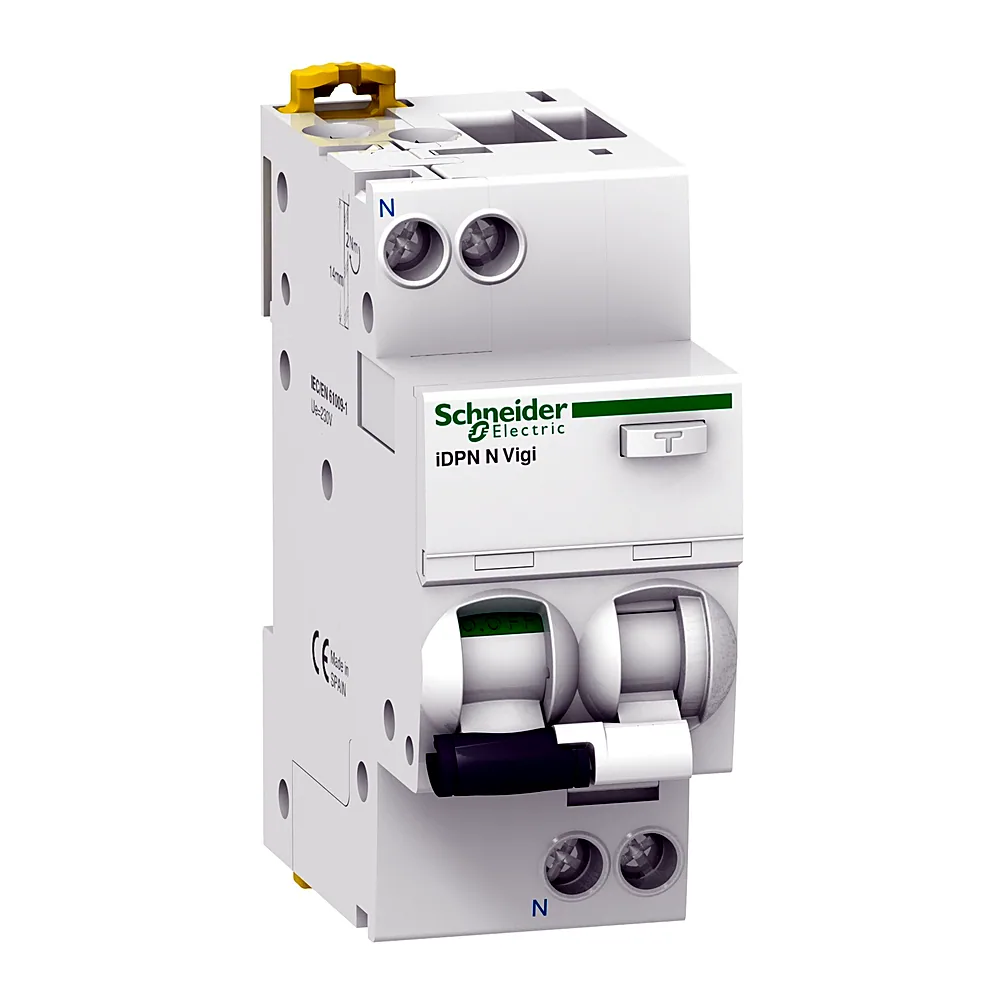 Диференціальний автоматичний вимикач Schneider Electric iDPN N VIGI 6kA 1P+N 16A C 10мА тип A A9D02616