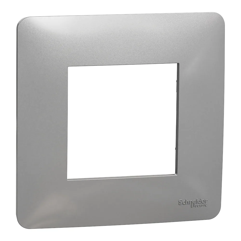 Рамка Unica New 1-постова алюміній Schneider Electric NU200230