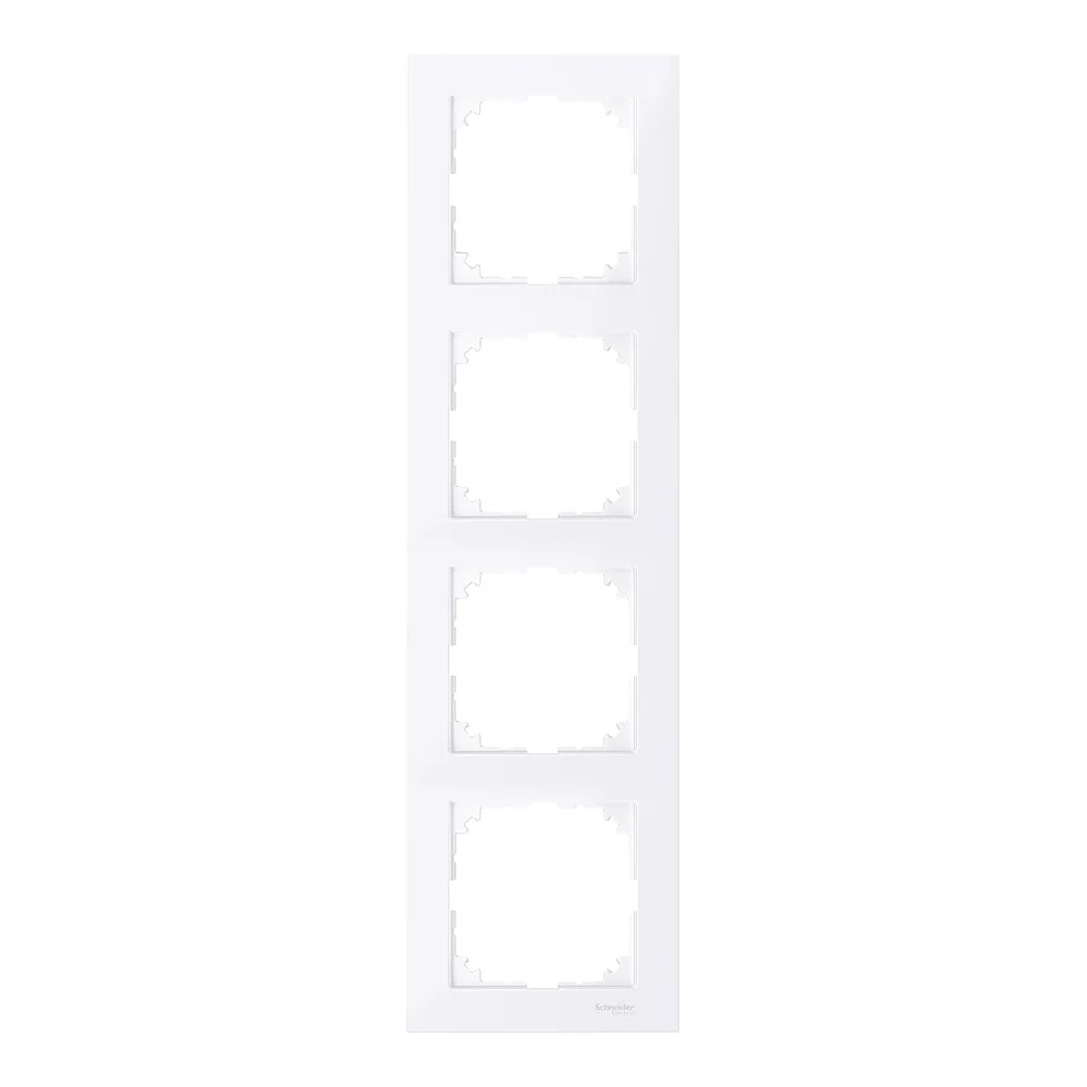 Рамка 4-постова M-Pure активно-біла Schneider Electric MTN4040-3625