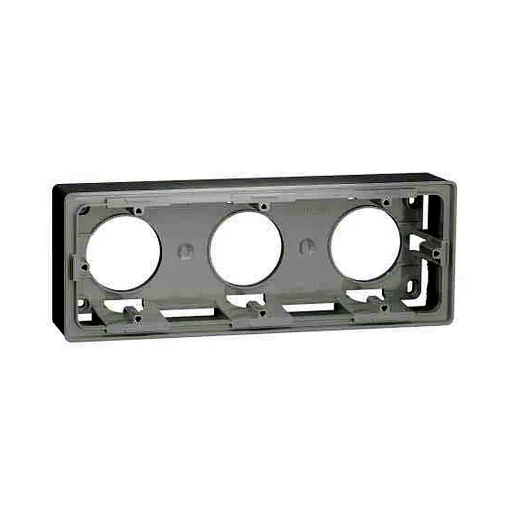 Коробка для відкритої установки Schneider Electric Unica New NU800618 3-постова біла