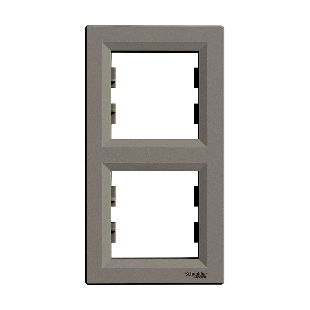 Рамка Schneider Electric Asfora вертикальна 2-місна бронза EPH5810269