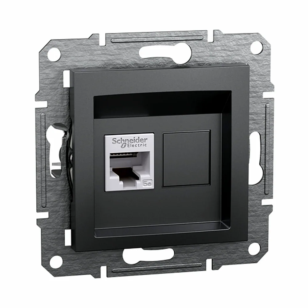Розетка Schneider Electric Asfora комп’ютерна сталь EPH4300162