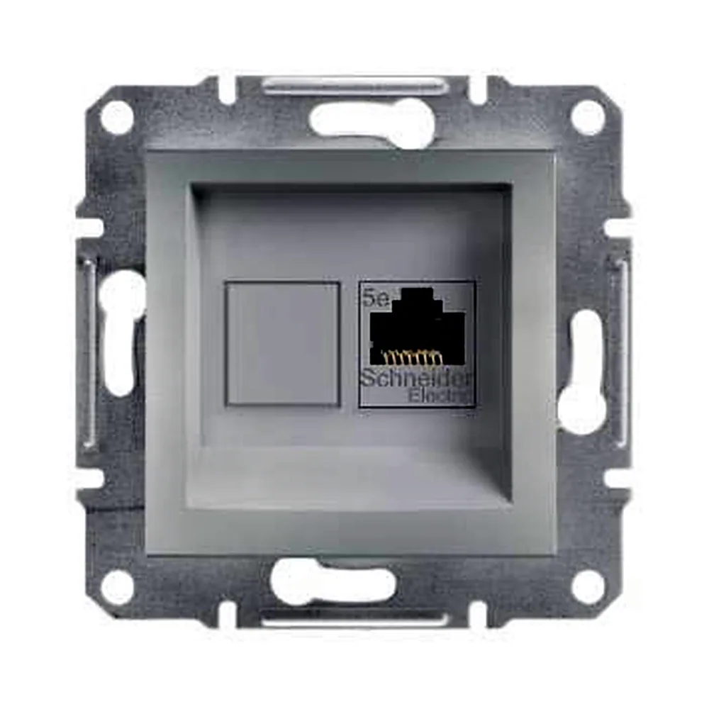 Розетка Schneider Electric Asfora комп’ютерна алюміній EPH4300161