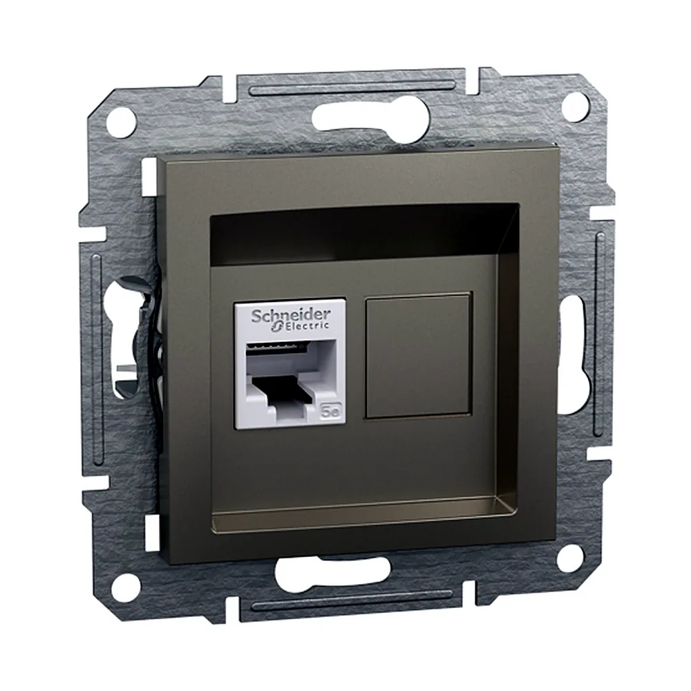 Розетка Schneider Electric Asfora комп’ютерна бронза EPH4300169