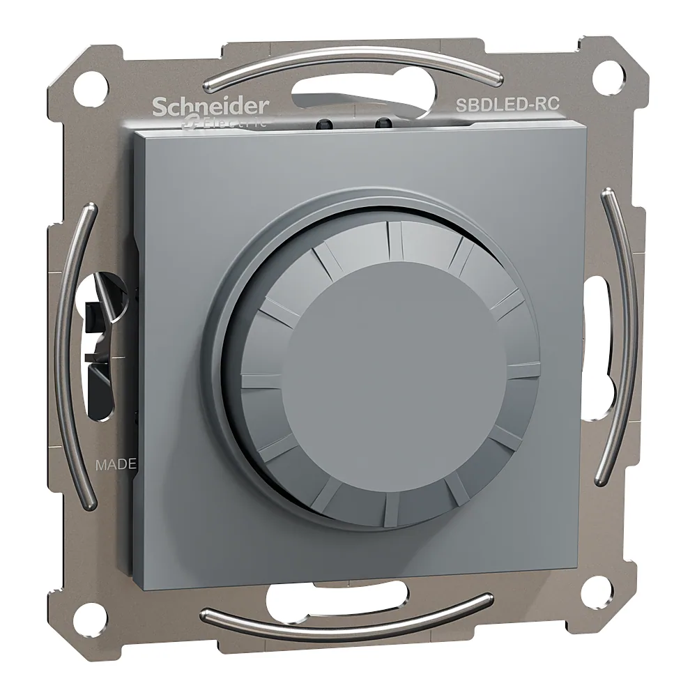Димер LED поворотний Asfora RC 3-370 Вт сталь Schneider Electric EPH6800162