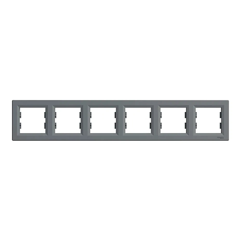 Рамка Asfora 6-постова нержавіюча сталь Schneider Electric EPH5800662