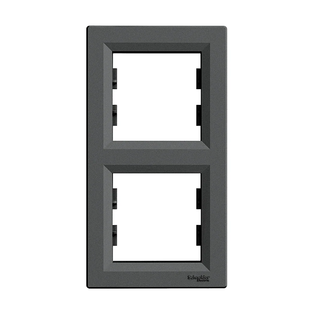 Рамка Schneider Electric Asfora вертикальна 2-місна сталь EPH5810262