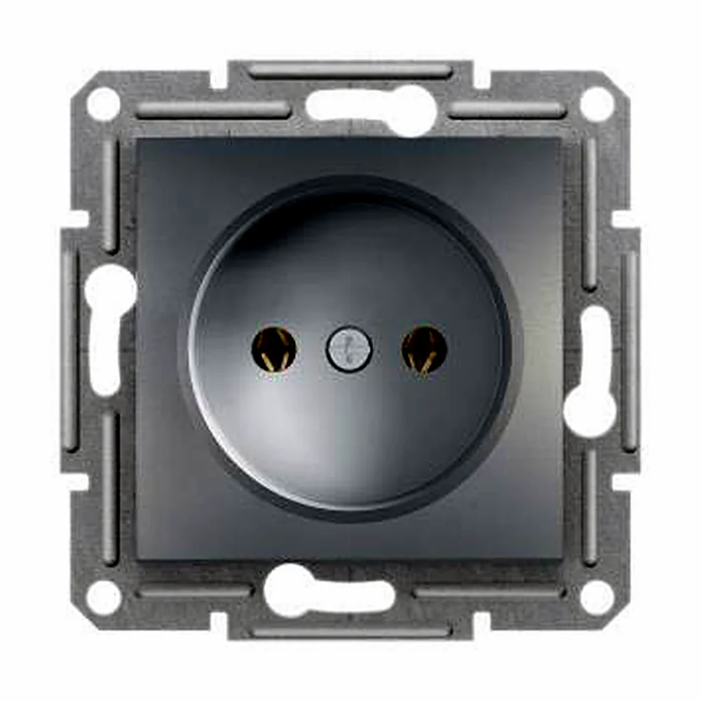 Розетка Schneider Electric Asfora без з/к сталь EPH3000162