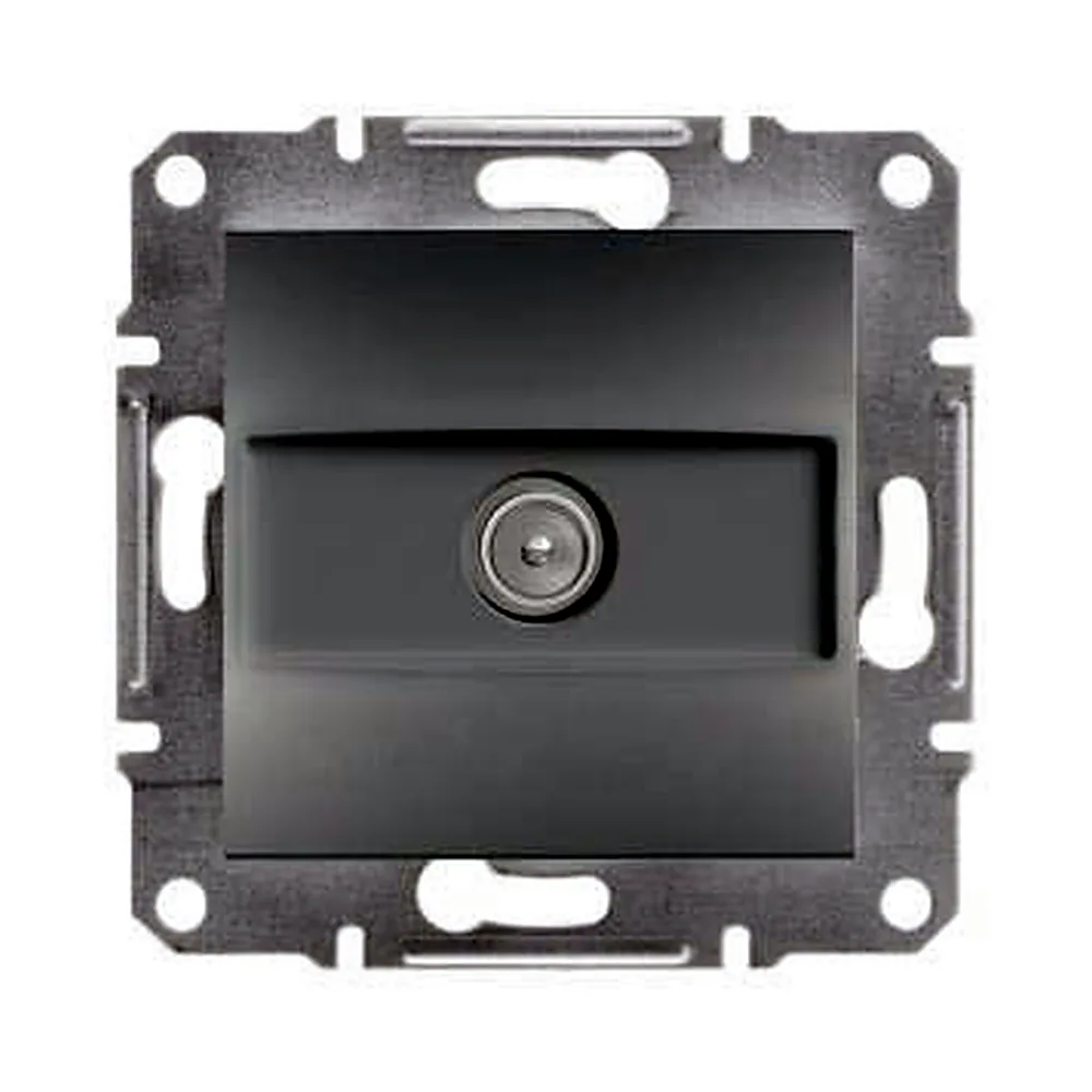 Розетка Schneider Electric Asfora телевізійна кінцева 1 dB сталь EPH3200162