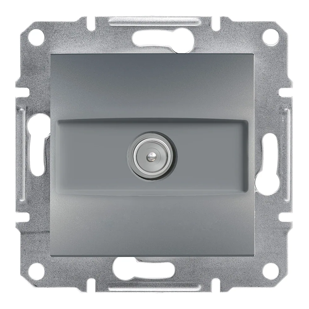 Розетка Asfora телевізійна кінцева 1 дБ сталь Schneider Electric EPH3200162