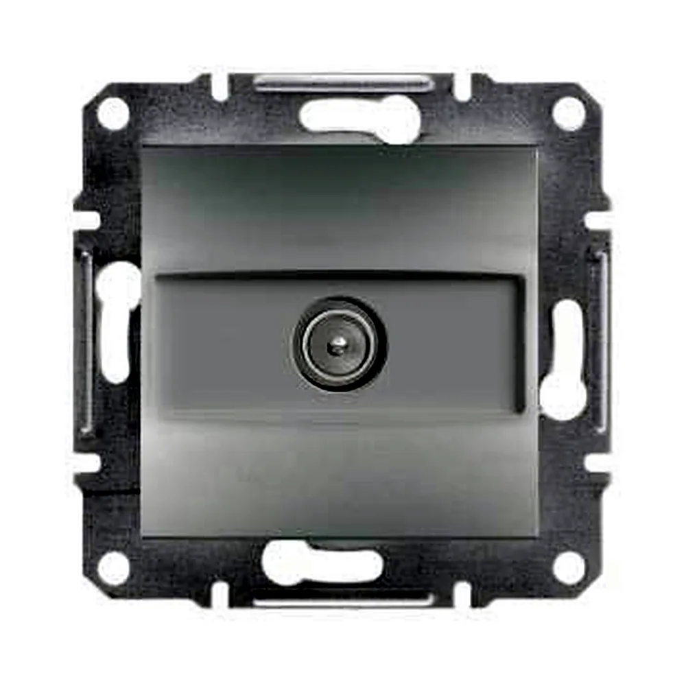Розетка Schneider Electric Asfora телевізійна кінцева 1 dB алюміній EPH3200161