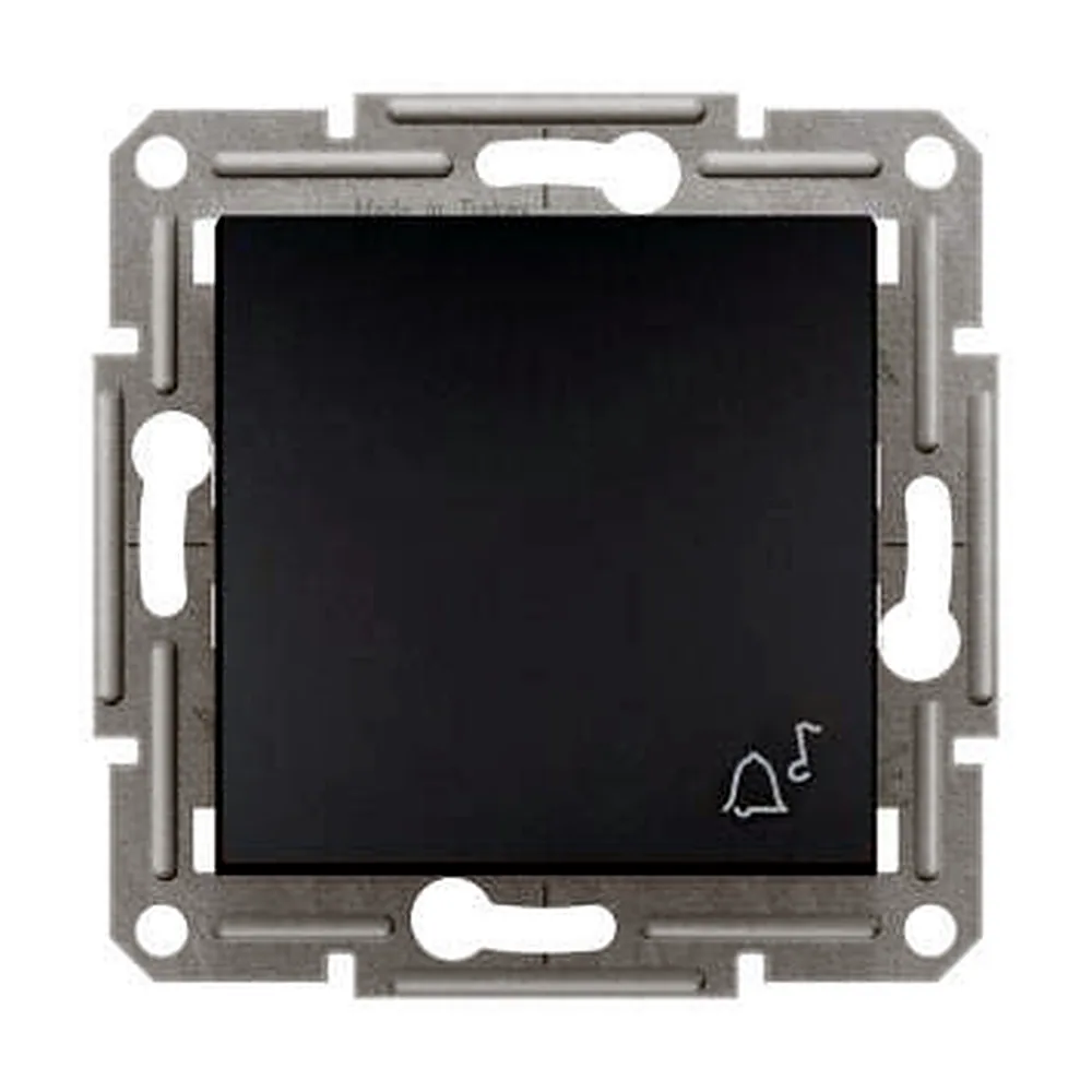 Кнопковий вимикач Schneider Electric Asfora 1 кл антрацит EPH0800171