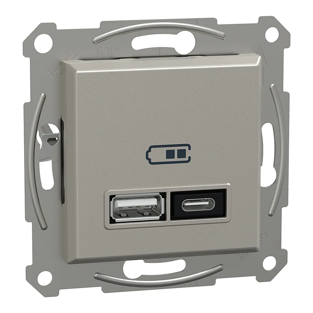 Розетка USB тип A+C 21 Вт бронза Schneider Electric EPH2700569
