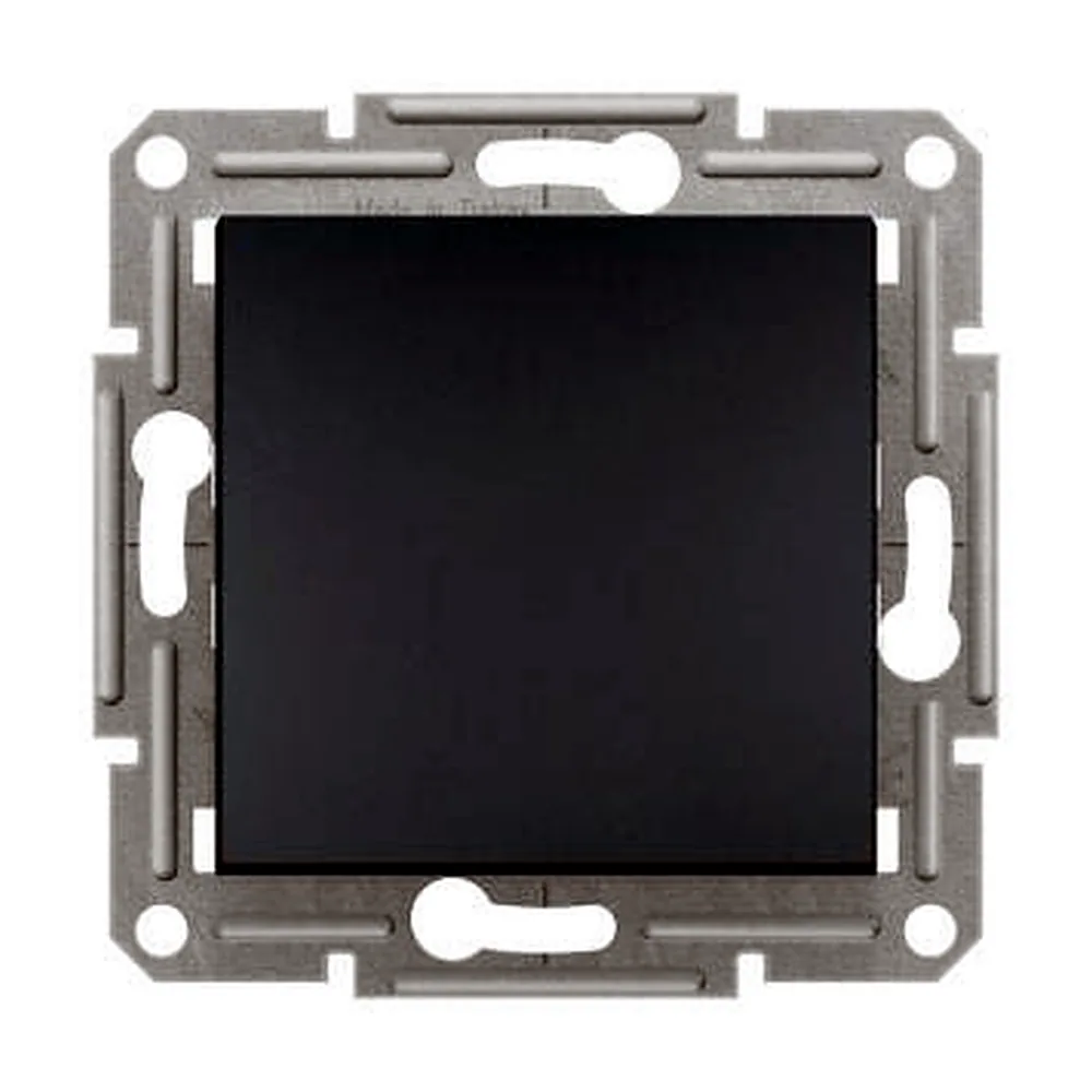Вимикач Schneider Electric Asfora 1-клавішний антрацит EPH0100171